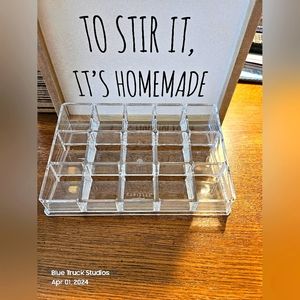 The Container Store Acrylic Makeup Foundation Nail Polish Trays